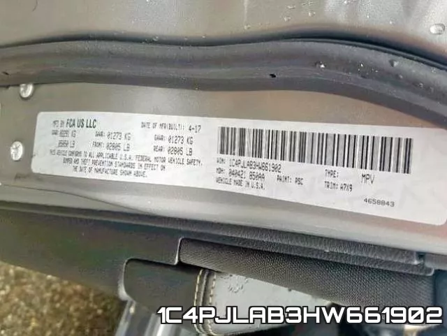 1C4PJLAB3HW661902 фото 2