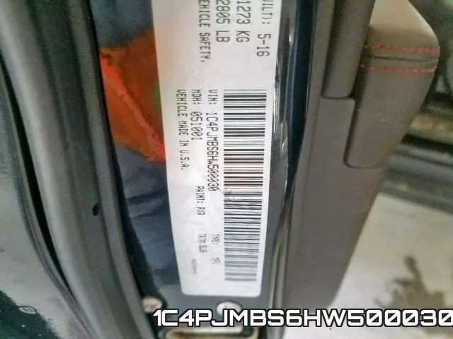 1C4PJMBS6HW500030 фото 2