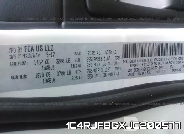 1C4RJFBGXJC200577 фото 10