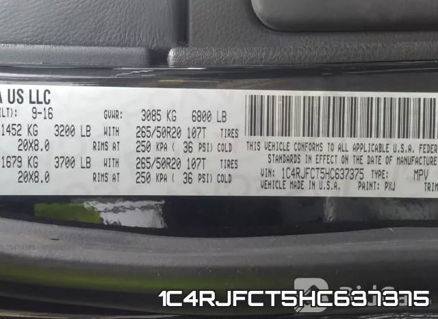 1C4RJFCT5HC637375 фото 10
