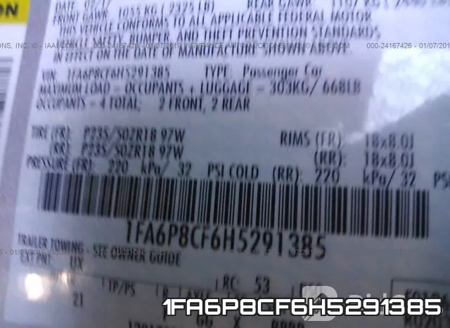 1FA6P8CF6H5291385 фото 10