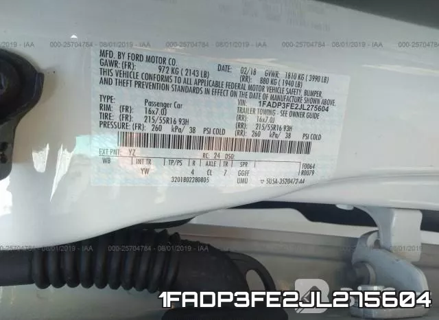 1FADP3FE2JL275604 фото 10