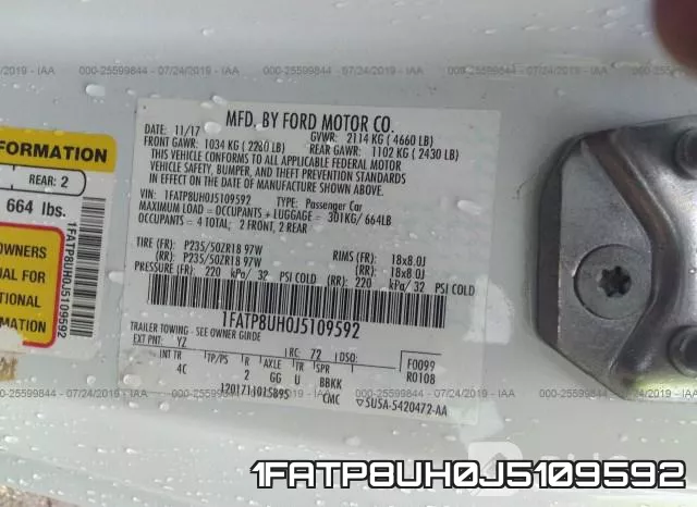 1FATP8UH0J5109592 фото 10