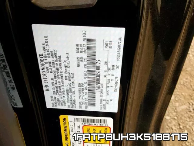 1FATP8UH3K5188175 фото 2