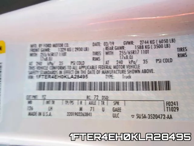 1FTER4EH0KLA28495 фото 2