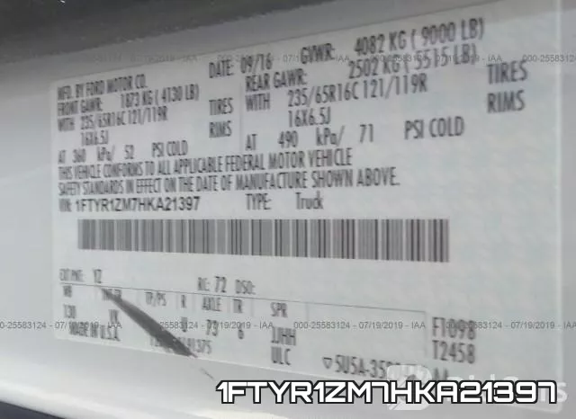 1FTYR1ZM7HKA21397 фото 10