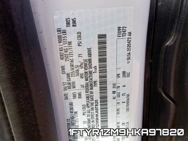 1FTYR1ZM9HKA97820 фото 2