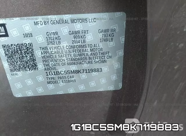 1G1BC5SM8K7119883 фото 10