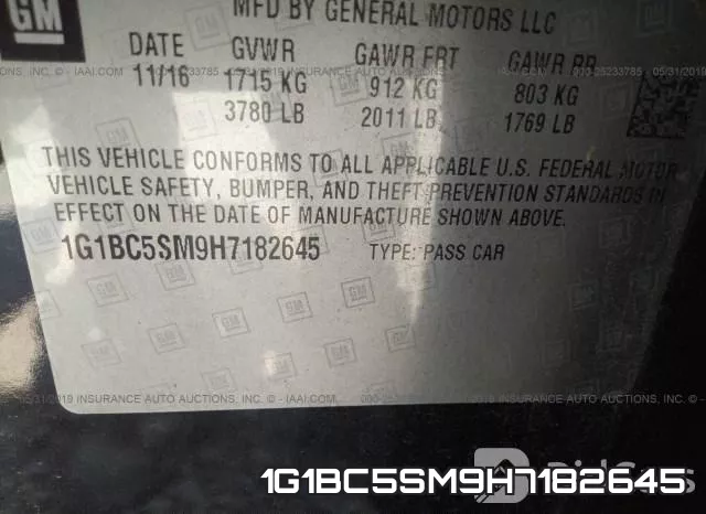 1G1BC5SM9H7182645 фото 10