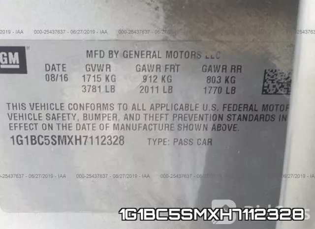 1G1BC5SMXH7112328 фото 10