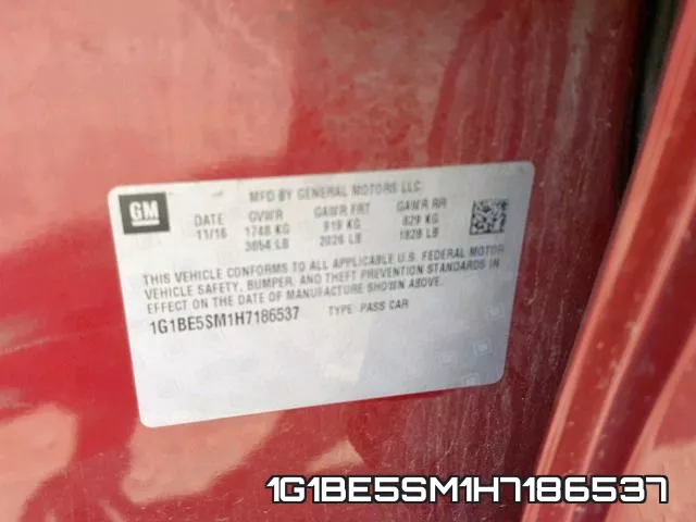 1G1BE5SM1H7186537 фото 2