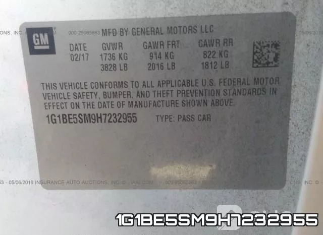 1G1BE5SM9H7232955 фото 10