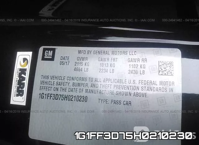 1G1FF3D75H0210230 фото 10