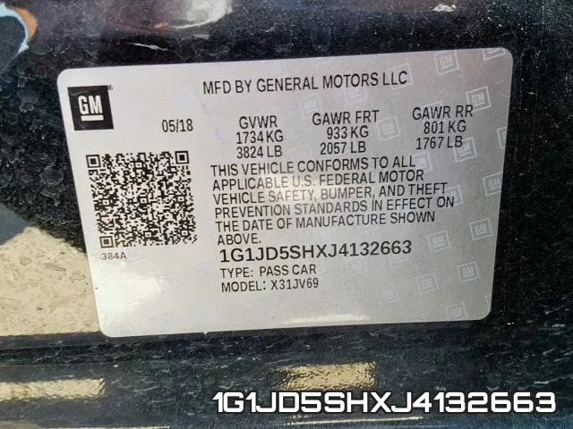 1G1JD5SHXJ4132663 фото 2