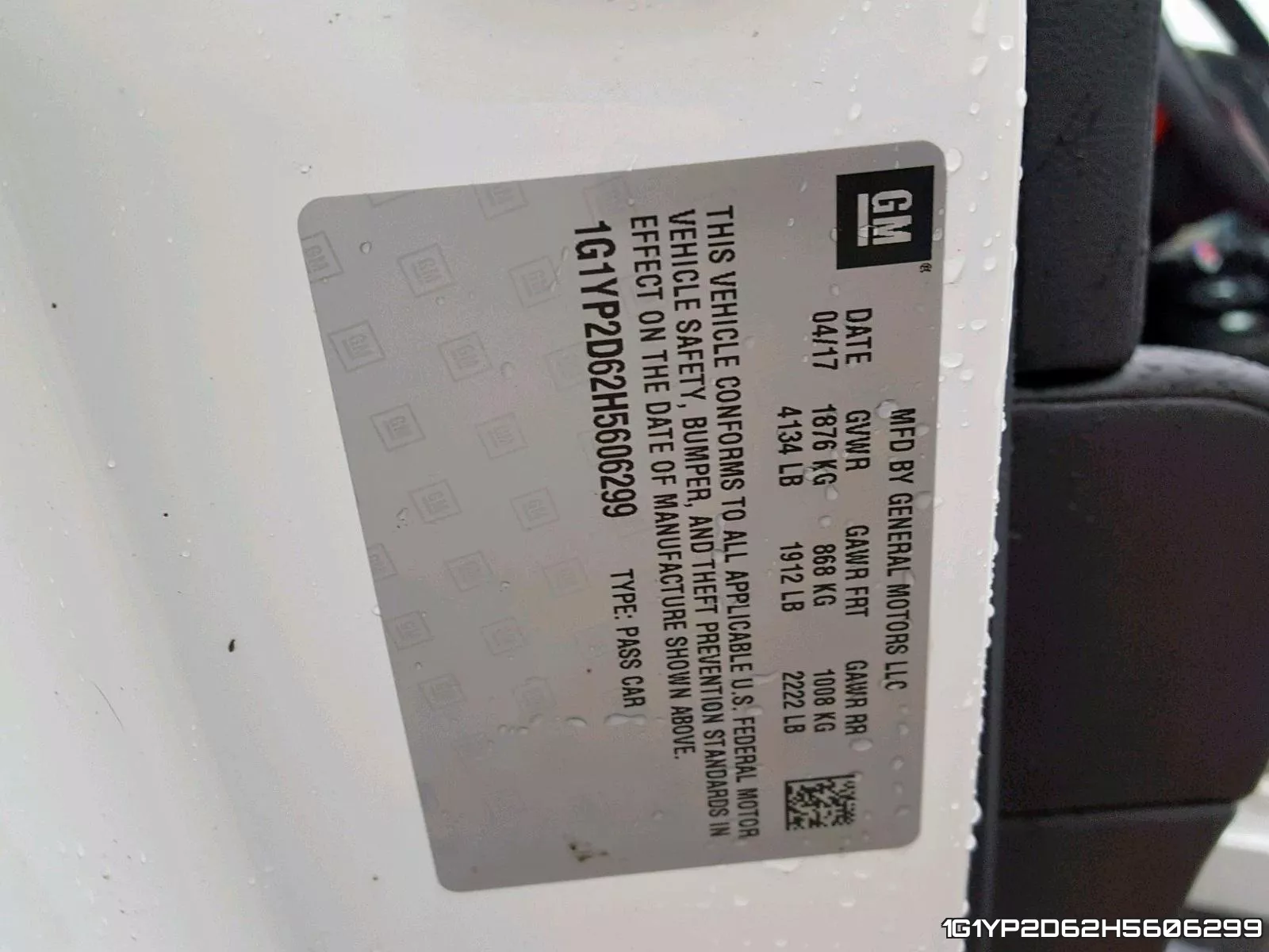 1G1YP2D62H5606299 фото 2