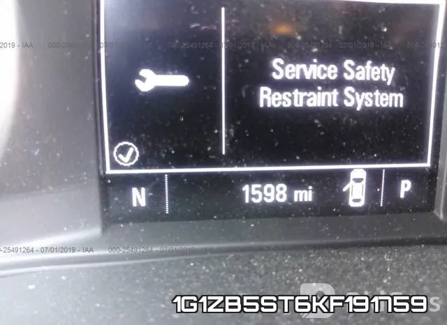 1G1ZB5ST6KF191759 фото 8