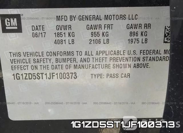 1G1ZD5ST1JF100373 фото 10