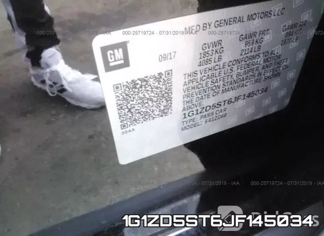 1G1ZD5ST6JF145034 фото 10