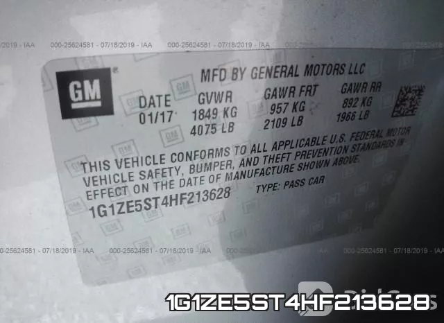 1G1ZE5ST4HF213628 фото 9