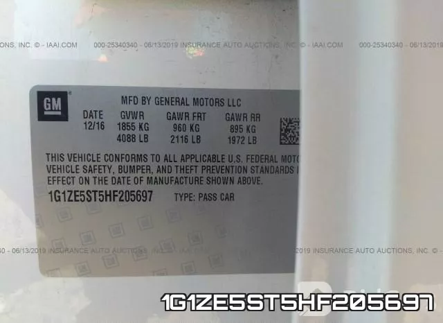 1G1ZE5ST5HF205697 фото 9