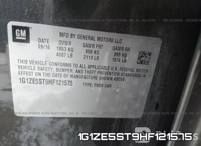 1G1ZE5ST9HF121575 фото 10