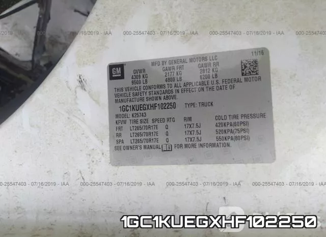 1GC1KUEGXHF102250 фото 10