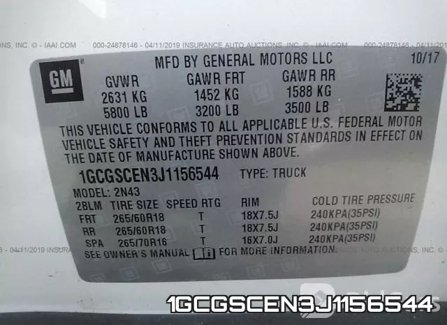 1GCGSCEN3J1156544 фото 10