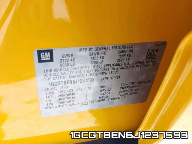 1GCGTBEN6J1237593 фото 2