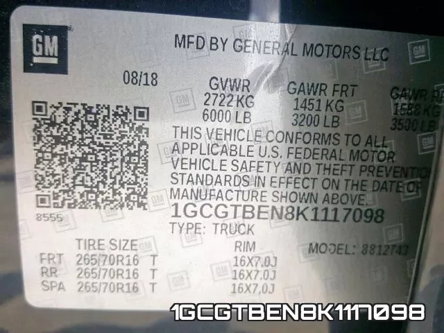 1GCGTBEN8K1117098 фото 2