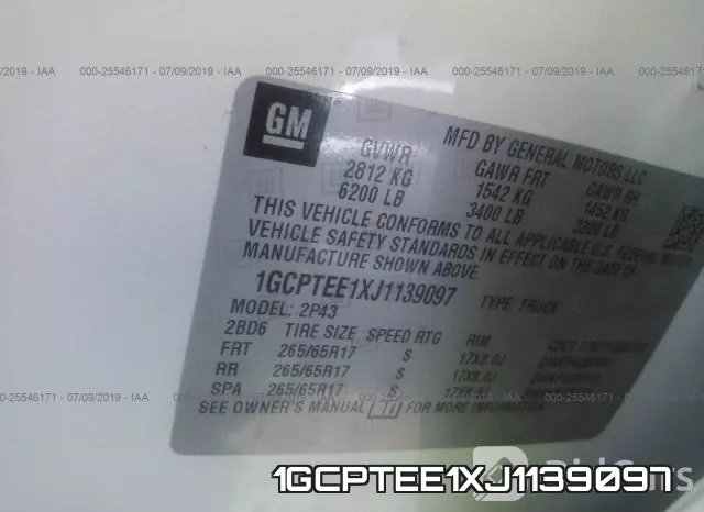 1GCPTEE1XJ1139097 фото 10