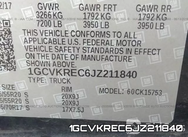 1GCVKREC6JZ211840 фото 10
