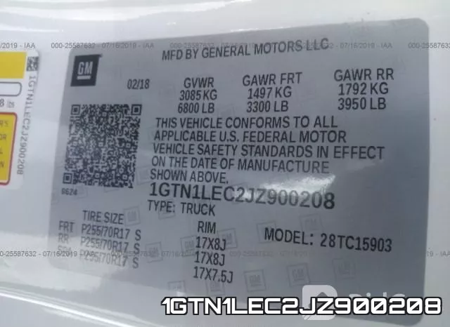 1GTN1LEC2JZ900208 фото 10