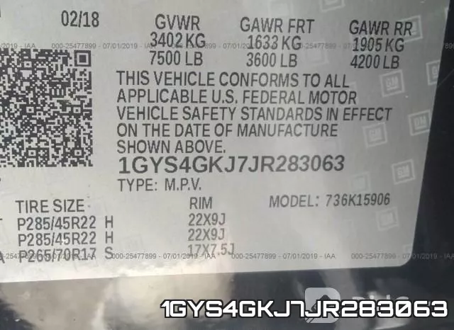 1GYS4GKJ7JR283063 фото 10