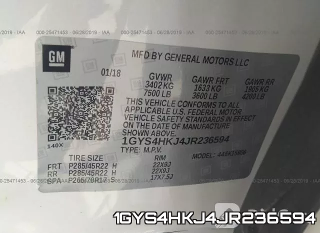 1GYS4HKJ4JR236594 фото 10
