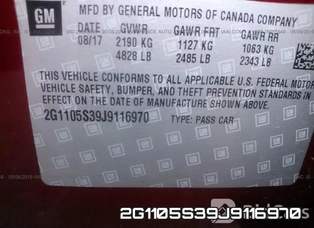 2G1105S39J9116970 фото 10