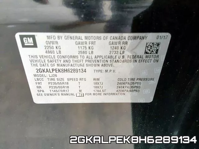 2GKALPEK8H6289134 фото 2