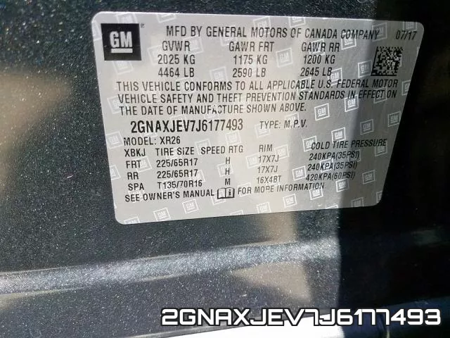 2GNAXJEV7J6177493 фото 2