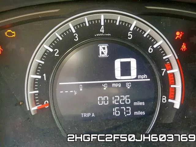 2HGFC2F50JH603769 фото 9