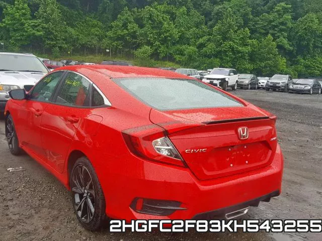 2HGFC2F83KH543255 фото 4