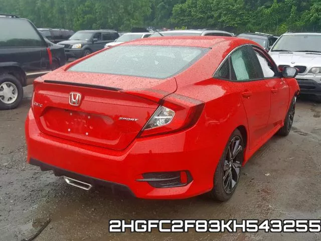 2HGFC2F83KH543255 фото 5