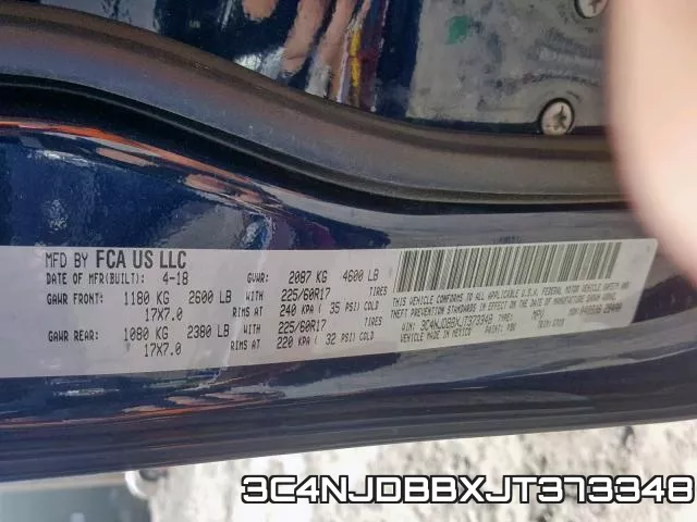 3C4NJDBBXJT373348 фото 2