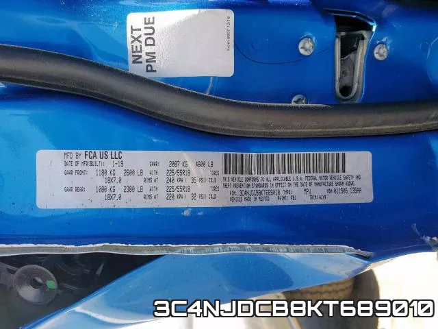 3C4NJDCB8KT689010 фото 2