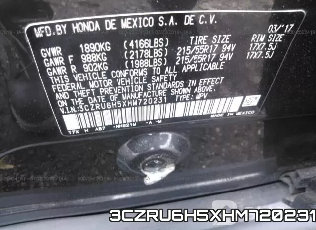 3CZRU6H5XHM720231 фото 10