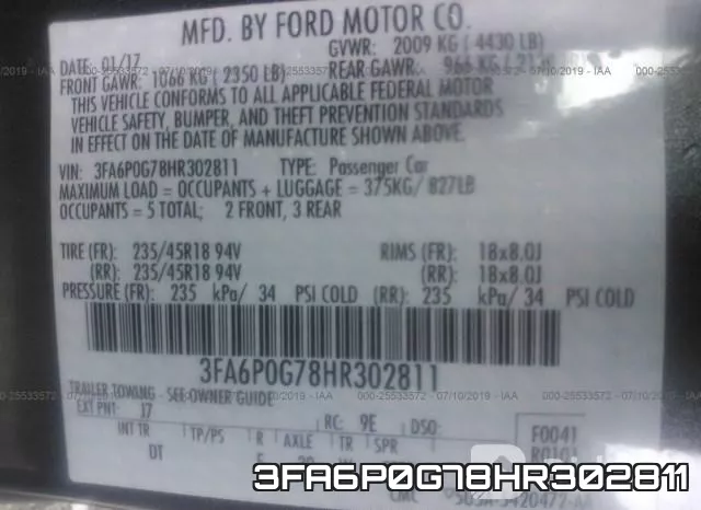 3FA6P0G78HR302811 фото 10