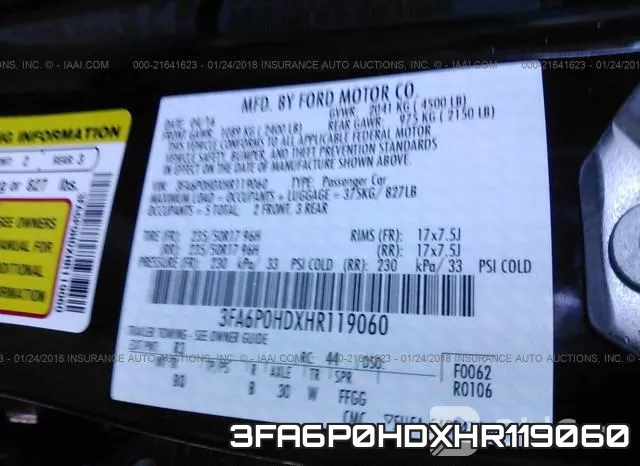 3FA6P0HDXHR119060 фото 10