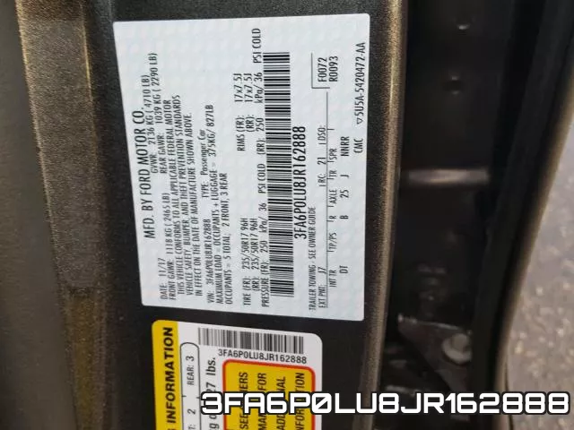 3FA6P0LU8JR162888 фото 2