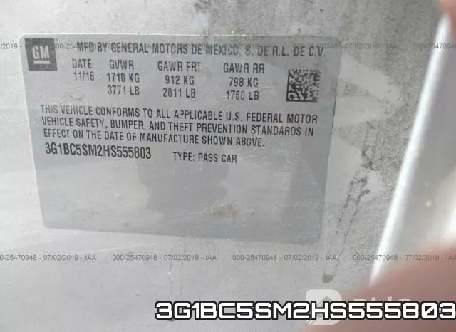 3G1BC5SM2HS555803 фото 10
