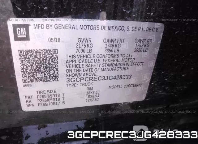 3GCPCREC3JG428333 фото 10