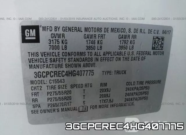 3GCPCREC4HG407775 фото 10