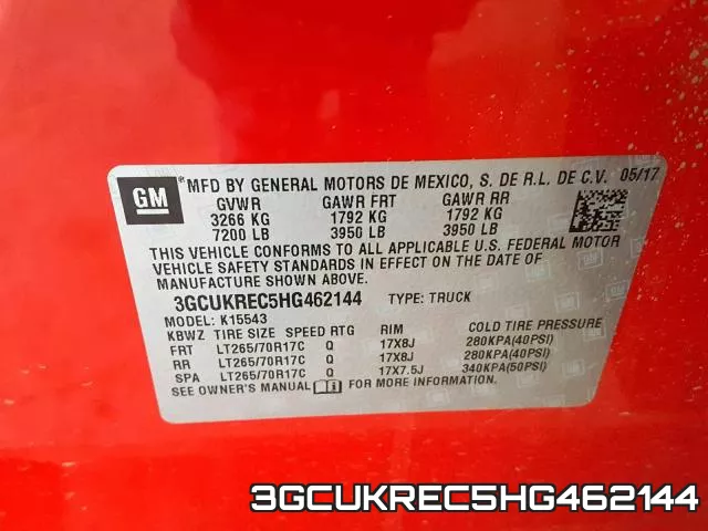 3GCUKREC5HG462144 фото 2